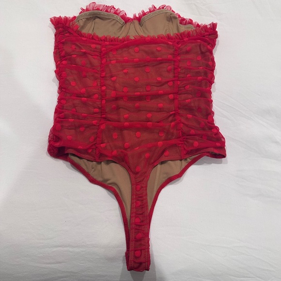 Majorelle Wyn Bodysuit in Red - Picture 6 of 6